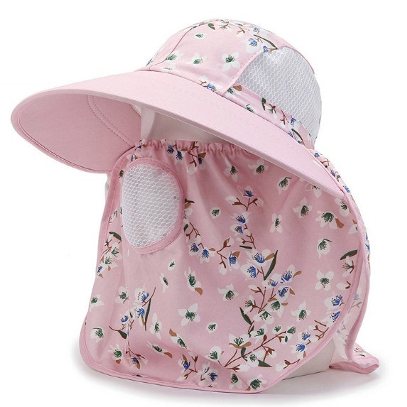 Hot selling breathable farm work tea picking hat for women (pink)