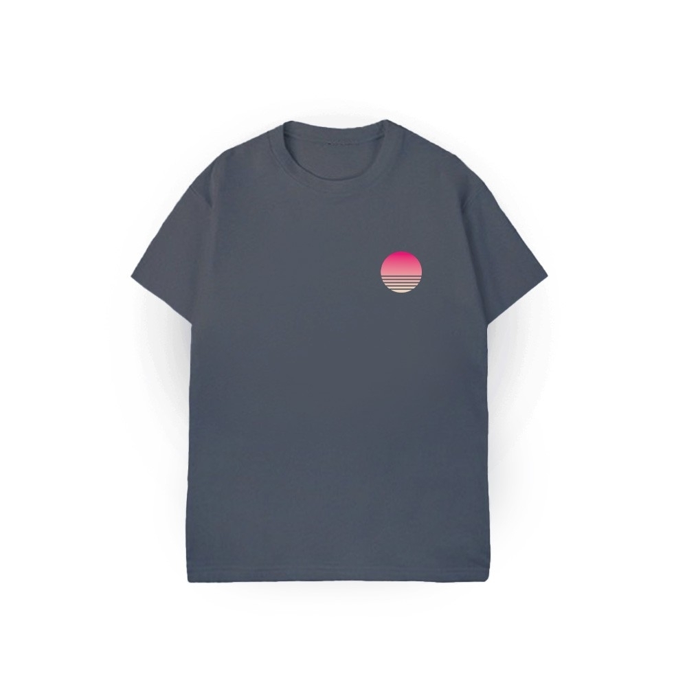 XCTRL 富士沖浪裏短T-灰藍