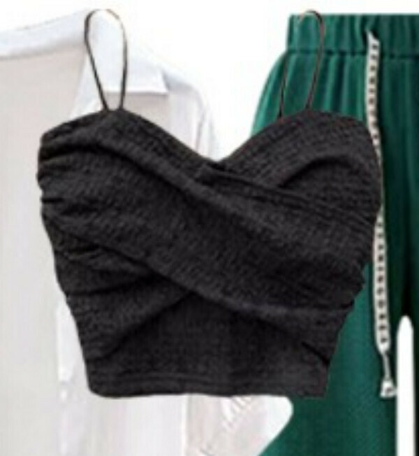 Fat Sister Camisole#Single Piece (Black) (M-4XL) (Contact customer service to confirm size after placing an order) 