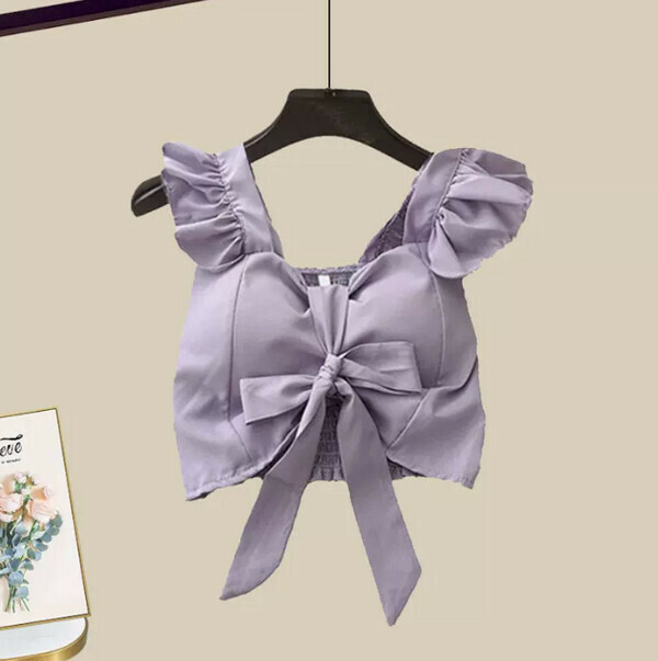 Bow Vest Suspender #Single Piece (Purple) (M-4XL) (Contact customer service to confirm size after placing an order) 