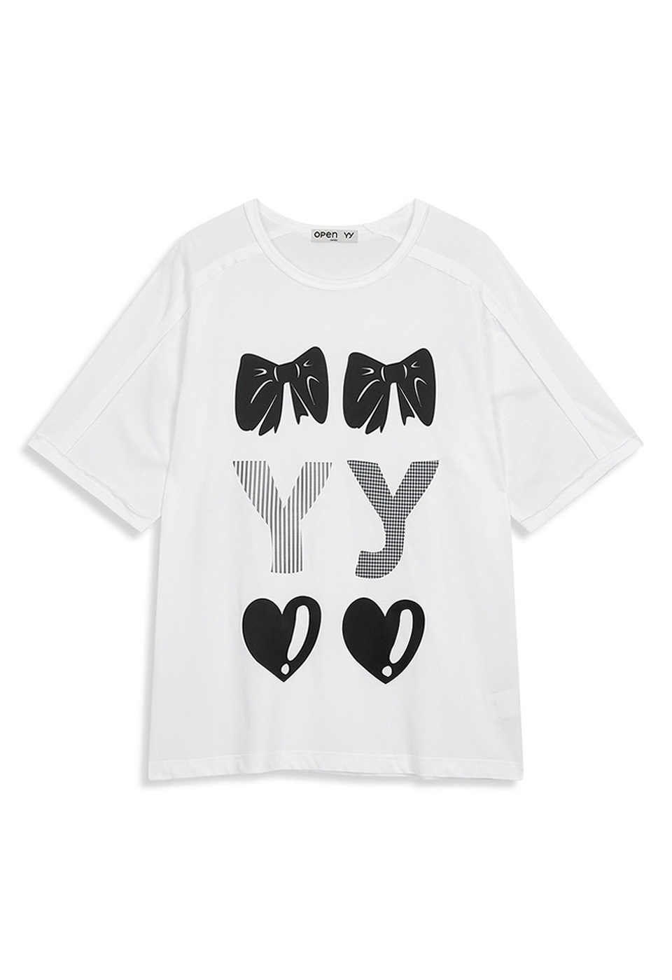 [OPEN YY] RIBBON YY T-SHIRT