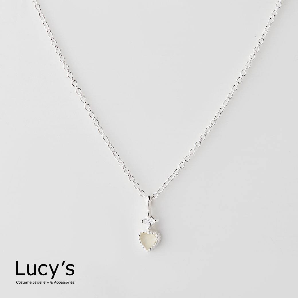 LUXURY 系列｜925純銀 月光之心 項鍊 (113812)