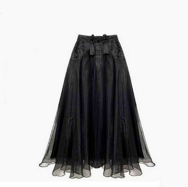 Mesh skirt#Single piece (black) (M-4XL) (Contact customer service to confirm size after placing an order) 