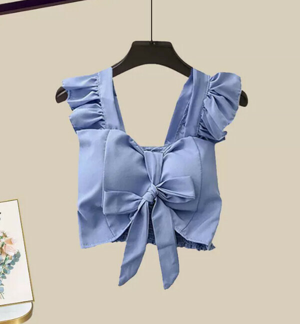 Bow vest sling #Single piece (blue) (M-4XL) (Contact customer service to confirm size after placing an order) 