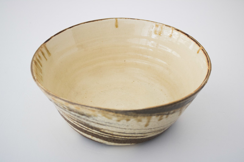 +g 日野明子選品-七尾佳洋 白釉揉色8吋切立缽