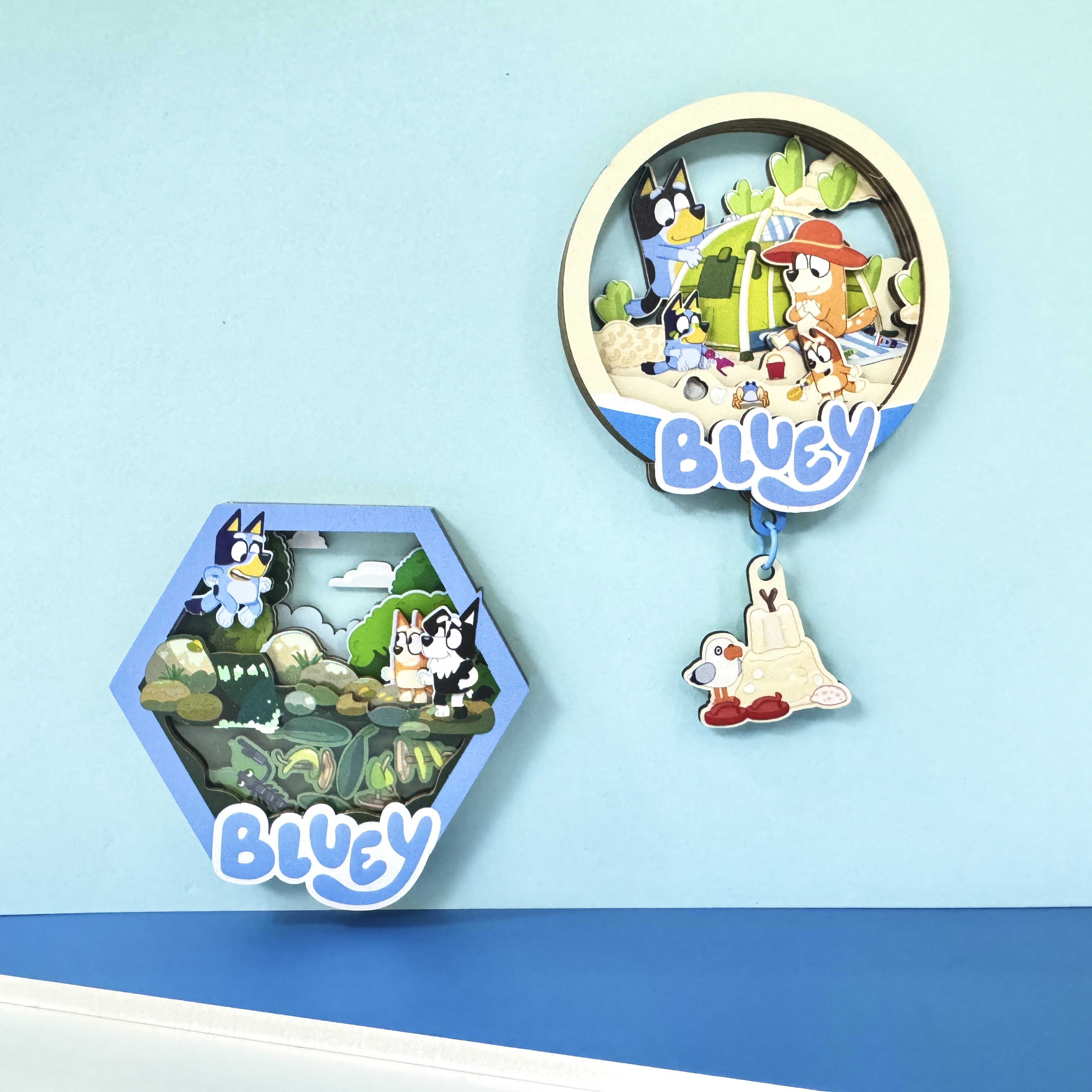 Bluey Magnet with hanging ornament