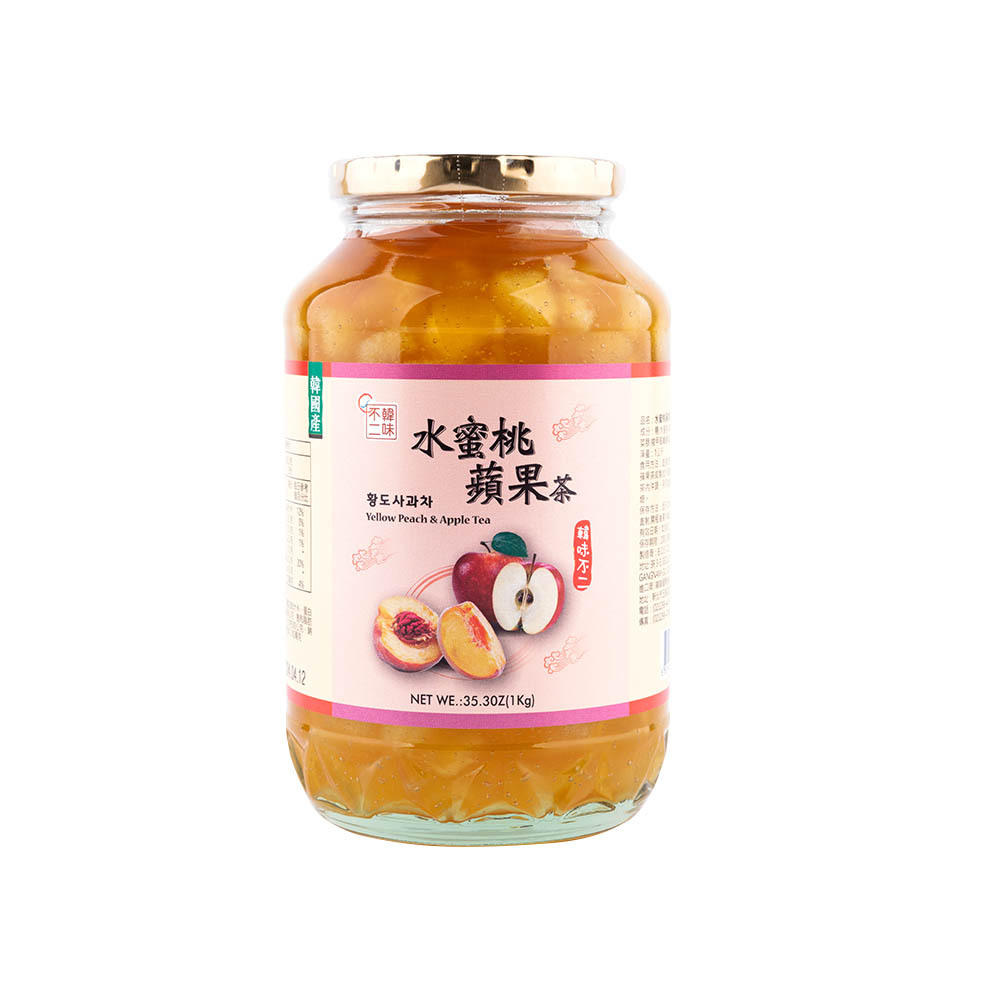【BK SHOP】韓味不二-水蜜桃蘋果茶1kg
