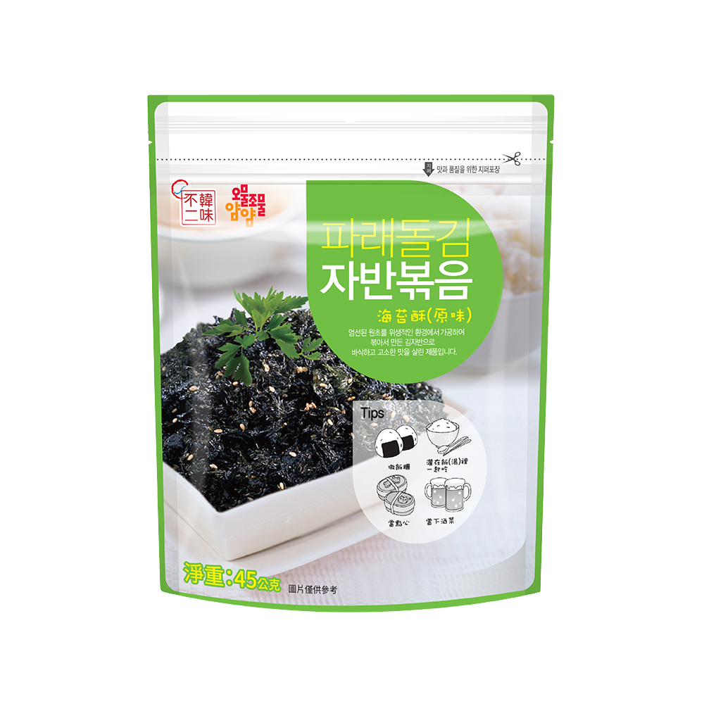 【BK SHOP】韓味不二-海苔酥(原味)45g