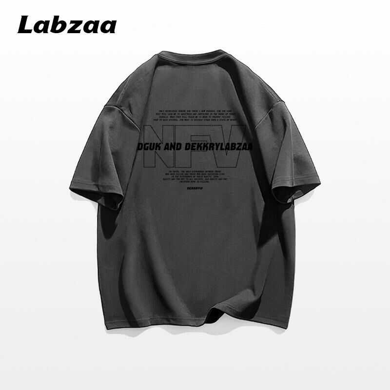 激抵休閒寬鬆短袖T恤( M-3XL碼 深灰色)【下單後請聯絡客服確認發貨尺碼】