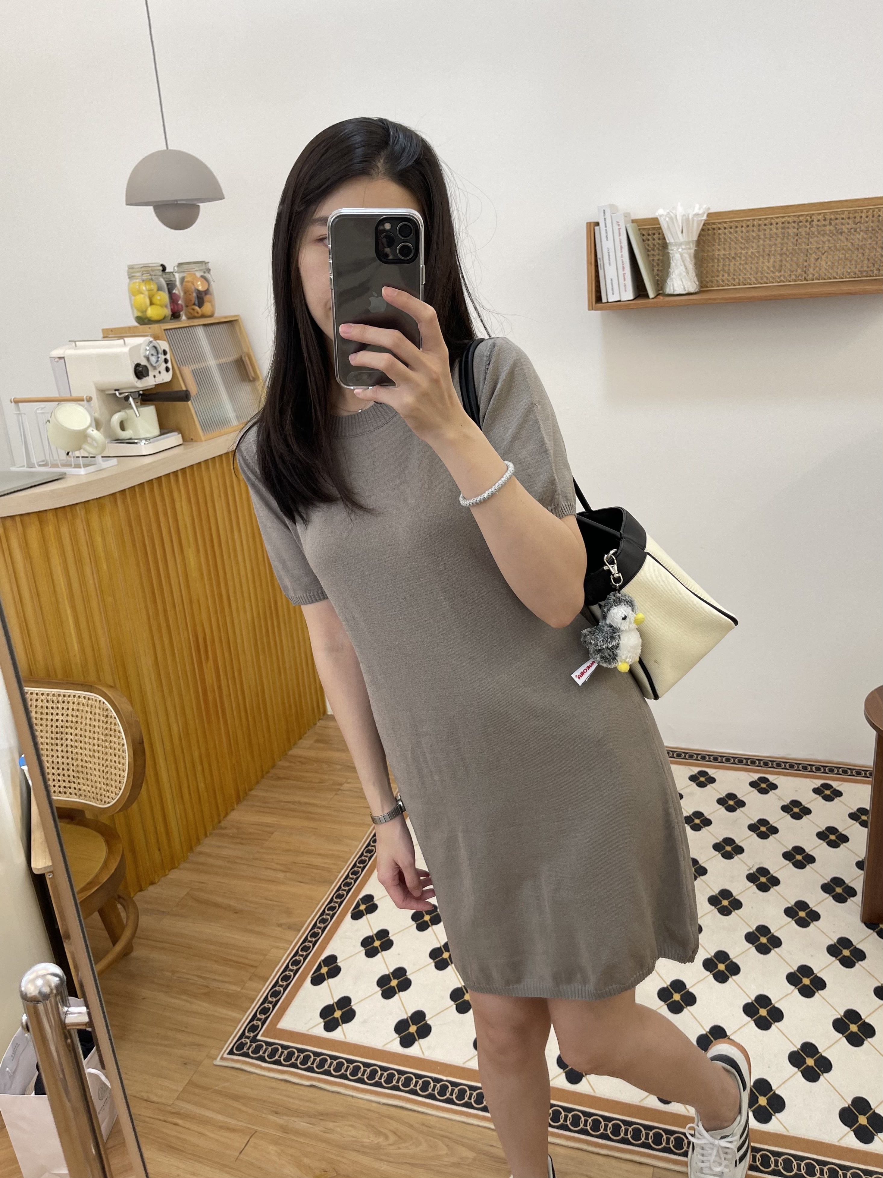 短袖針織連衣裙*2色