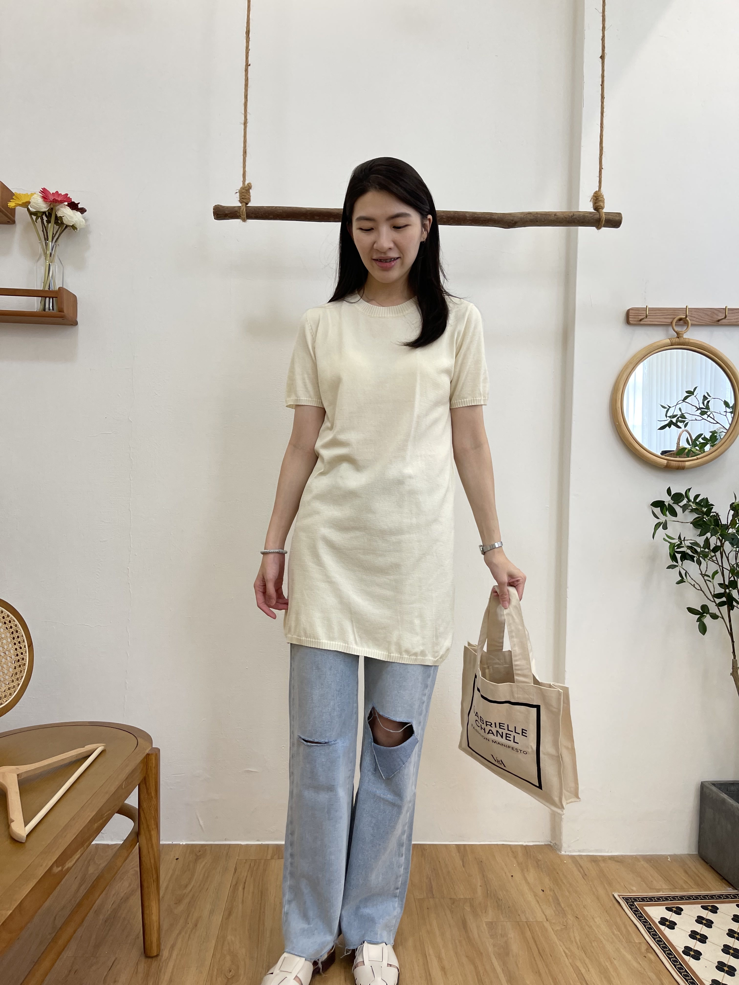 短袖針織連衣裙*2色