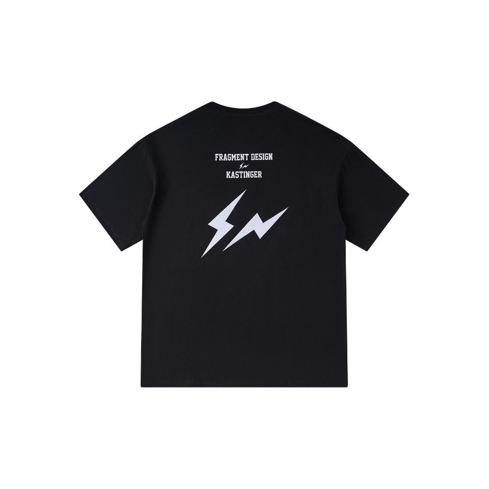 聯名 Kastinger X Fragment Design 植絨logo 胸口小閃電 背後大閃電 藤原浩 短袖 短T TEE J-RHML240KT3007