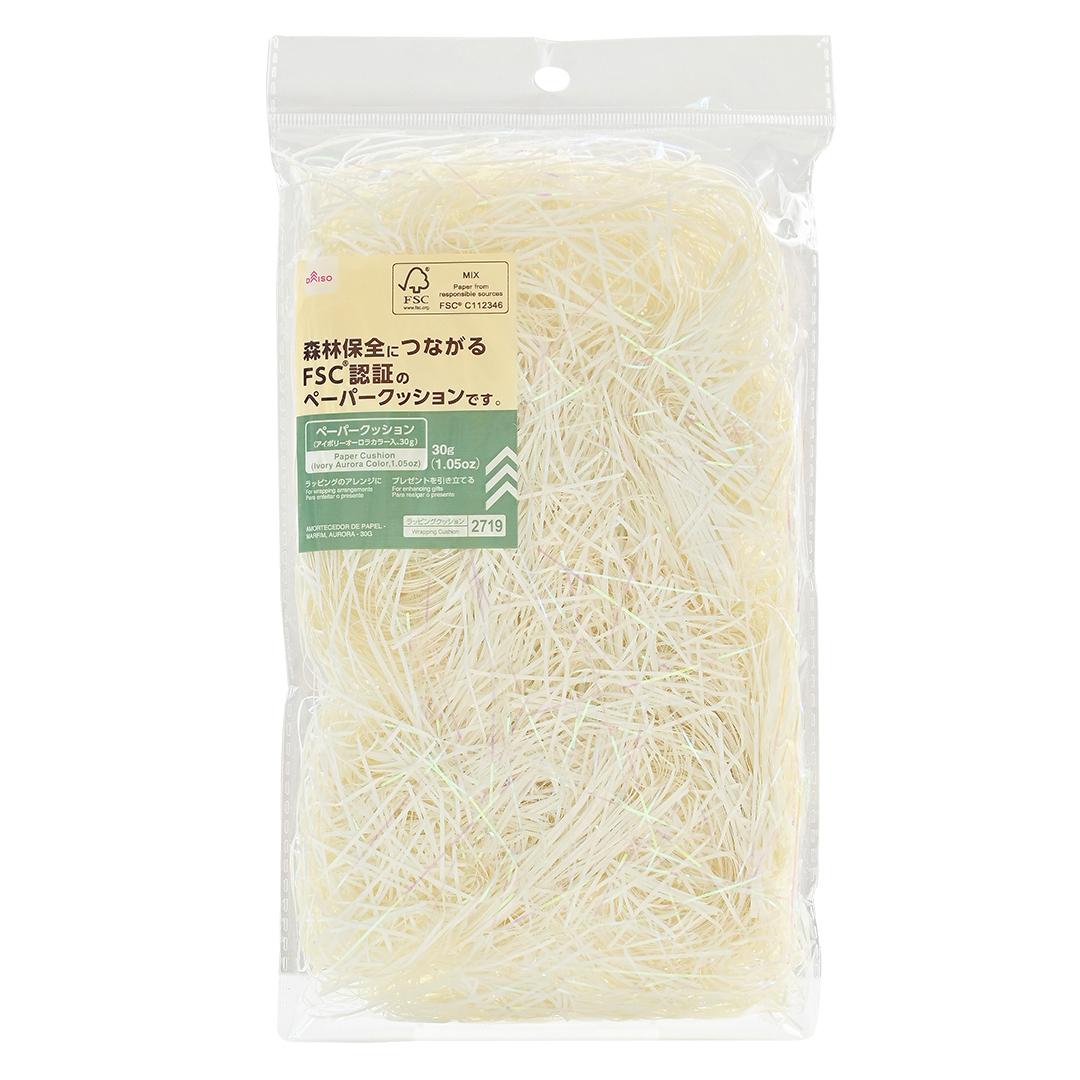 環保材質包裝紙絲/極光象牙白 30g