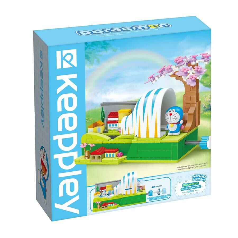 《 Qman 啟蒙積木 》keepplay 哆啦A夢 格列佛隧道