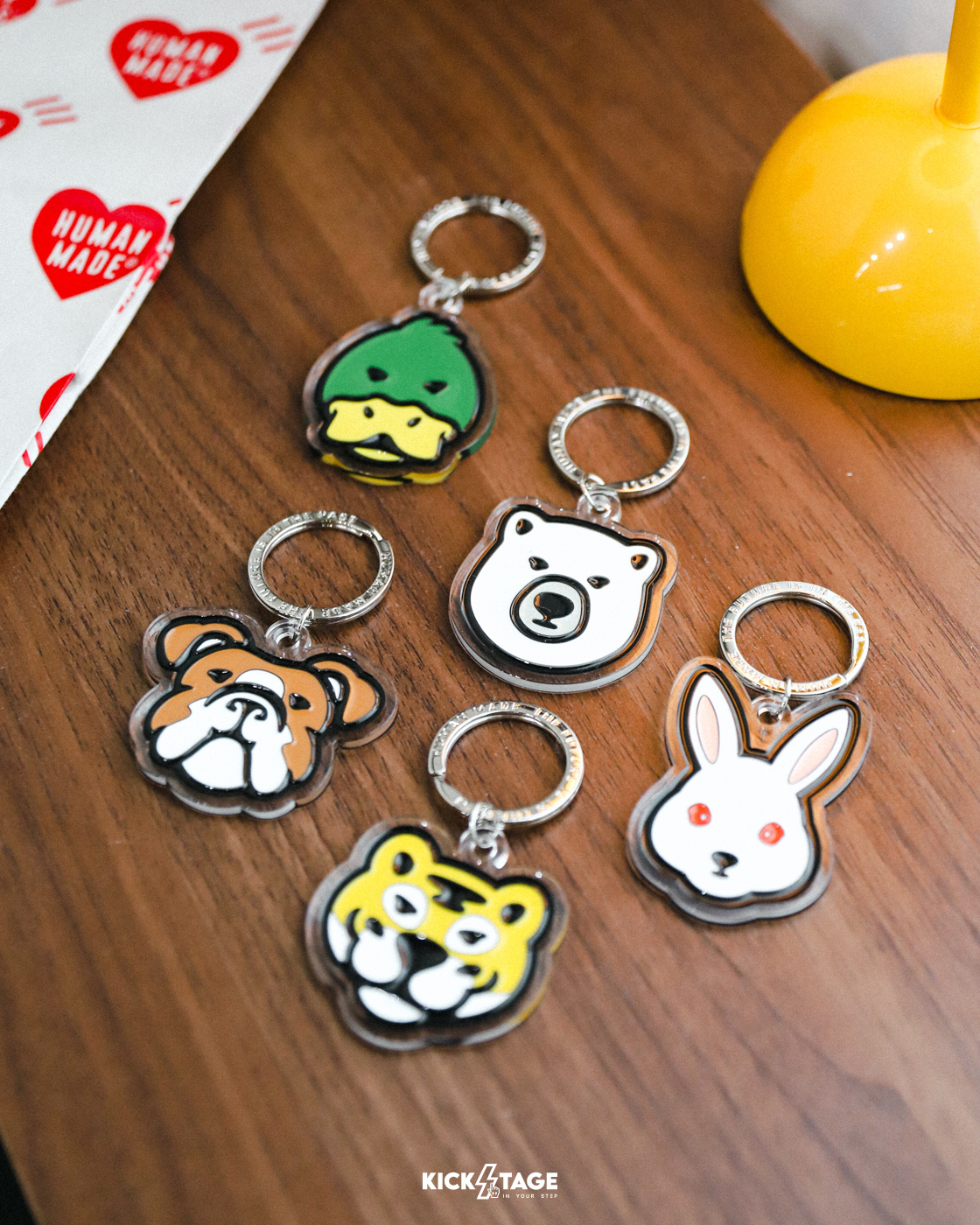 HUMAN MADE ANIMAL KEYRING 北極熊 老虎 兔子 狗 鴨子 動物 壓克力 鑰匙圈【HM27GD110】