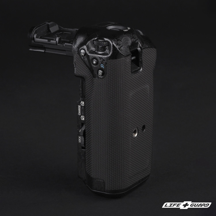 LIFE+GUARD Canon BG-E22 貼膜質感特寫，LIFE+GUARD 設計風格