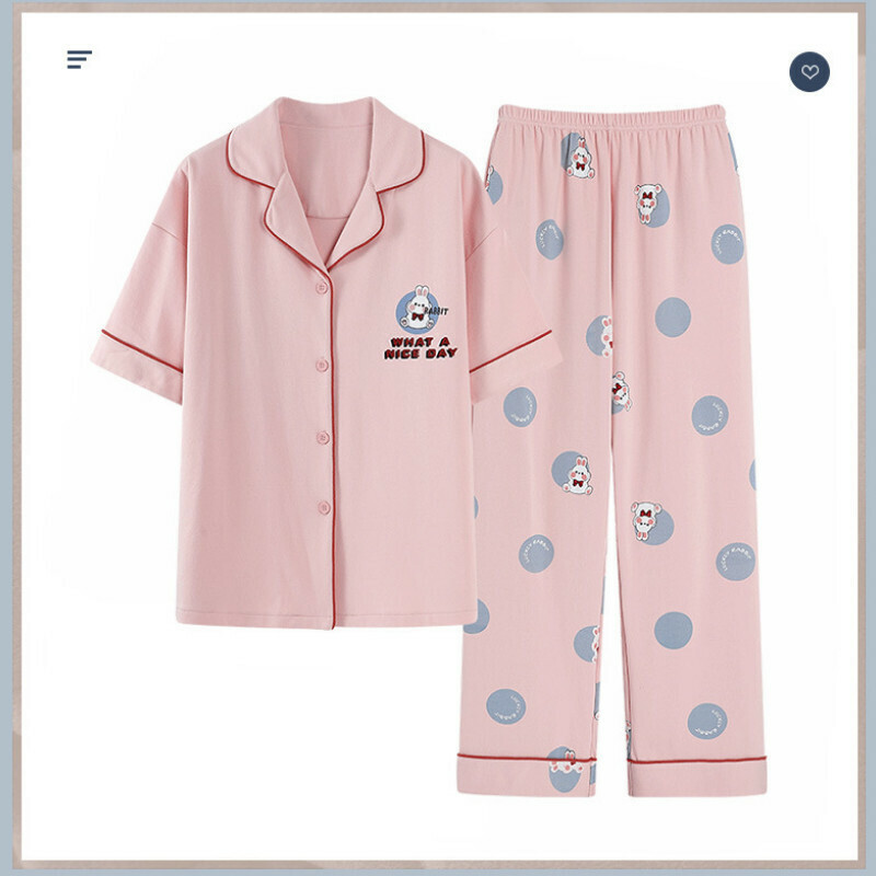 激抵短袖長褲睡衣套裝【M-XXL碼 LF-703】【下單后聯絡客服確認發貨尺碼 】
