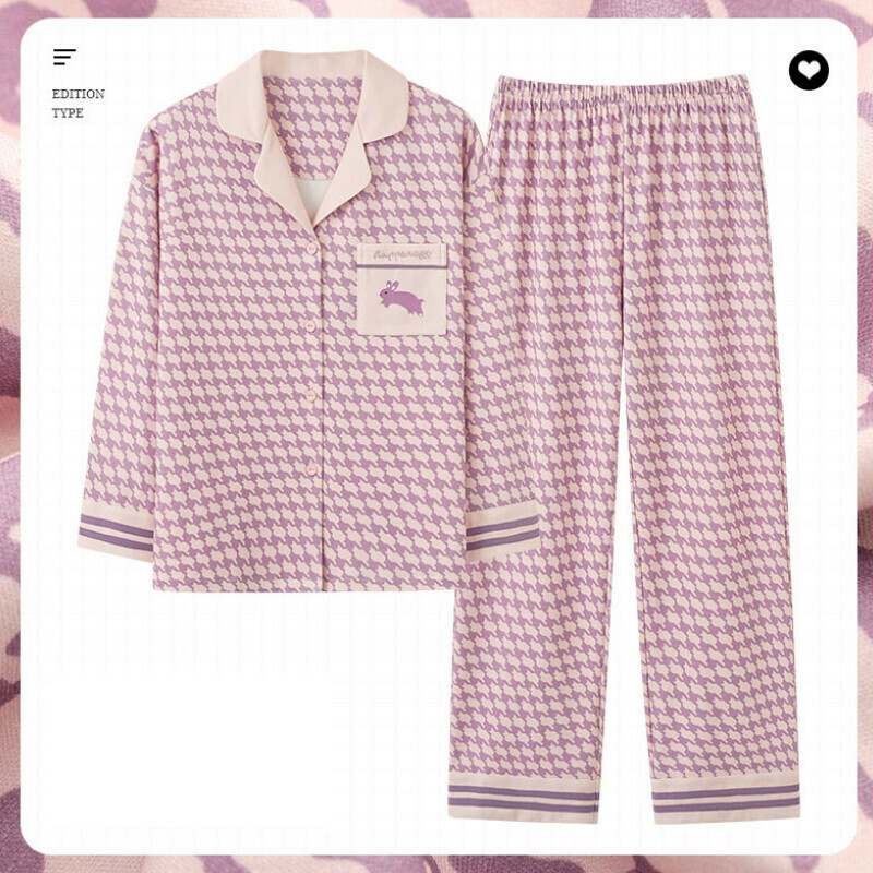 新款長袖睡衣套裝【M-XXXL碼 AM-34708】【下單后聯絡客服確認發貨尺碼 】