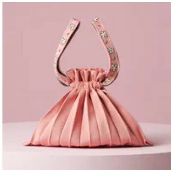 [S] PLEATS MAMA MINI BUBBLE BAG CHERRY BLOSSOM EDITION,PEACH, PM11ZW-SB02-PP1-F (SPL81)