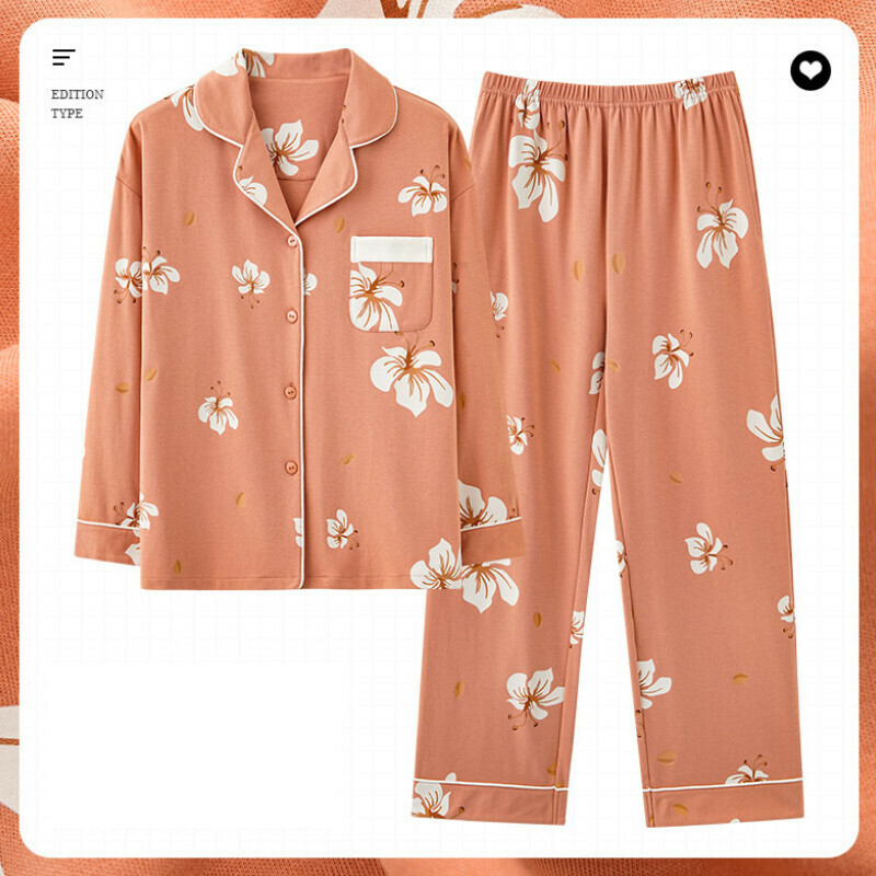 熱賣長袖睡衣套裝【M-XXXL碼 AM-34594】【下單后聯絡客服確認發貨尺碼 】