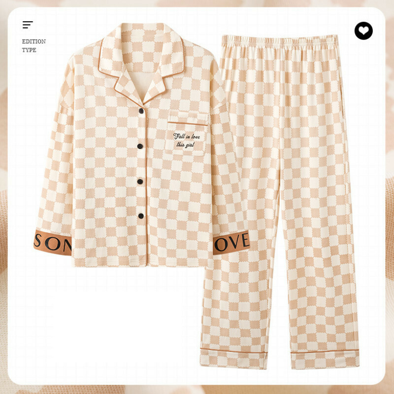 熱賣長袖睡衣套裝【M-XXXL碼 AM-34595】【下單后聯絡客服確認發貨尺碼 】