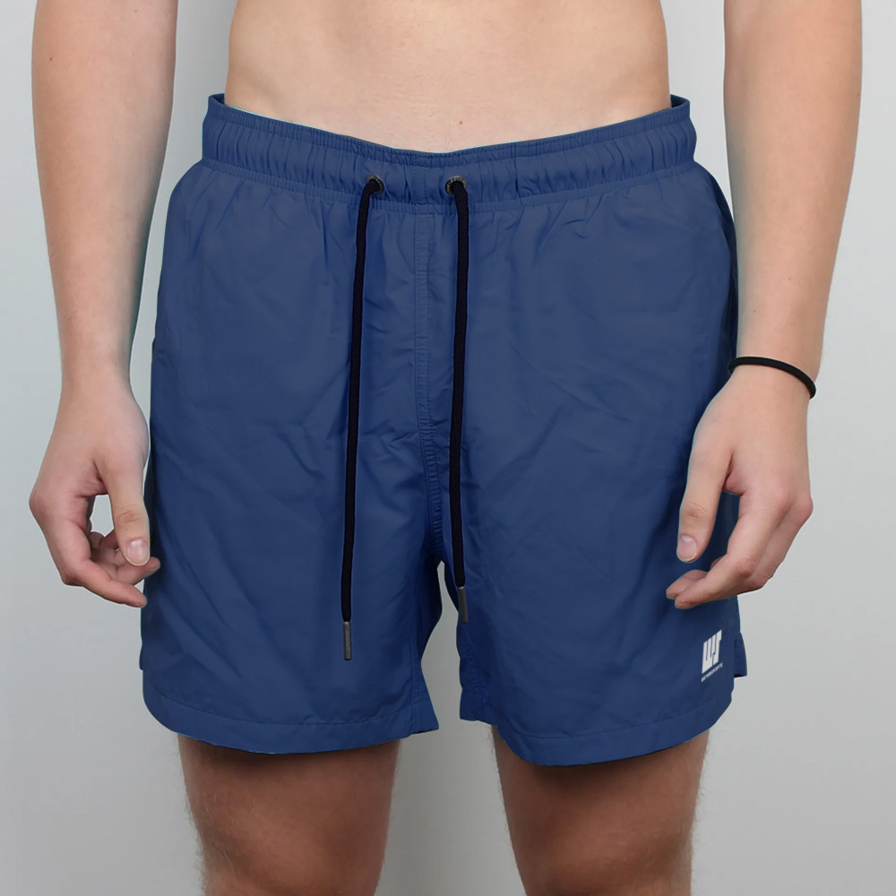 成人 16" 簡約沙灘短褲 - 深藍