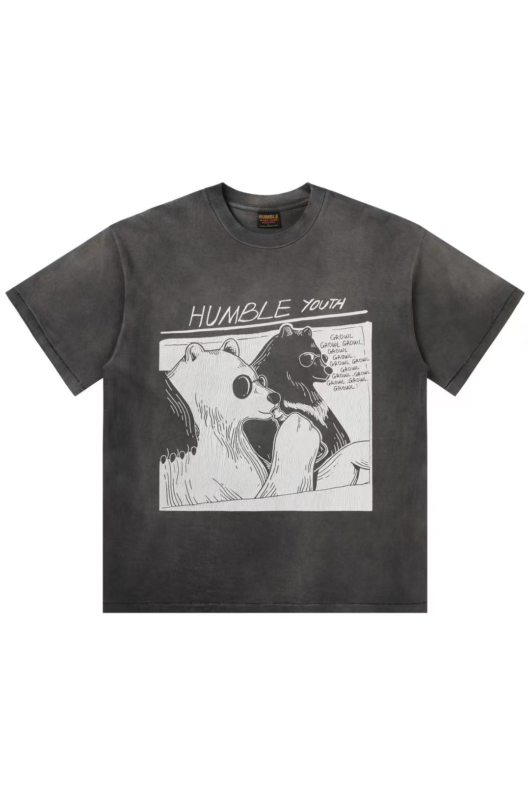 HUMBLE Carpe Diem 翻玩水洗做舊標語短袖