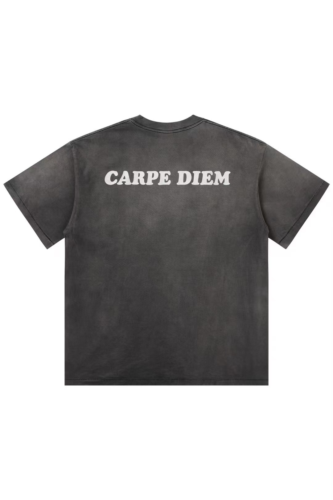 HUMBLE Carpe Diem 翻玩水洗做舊標語短袖