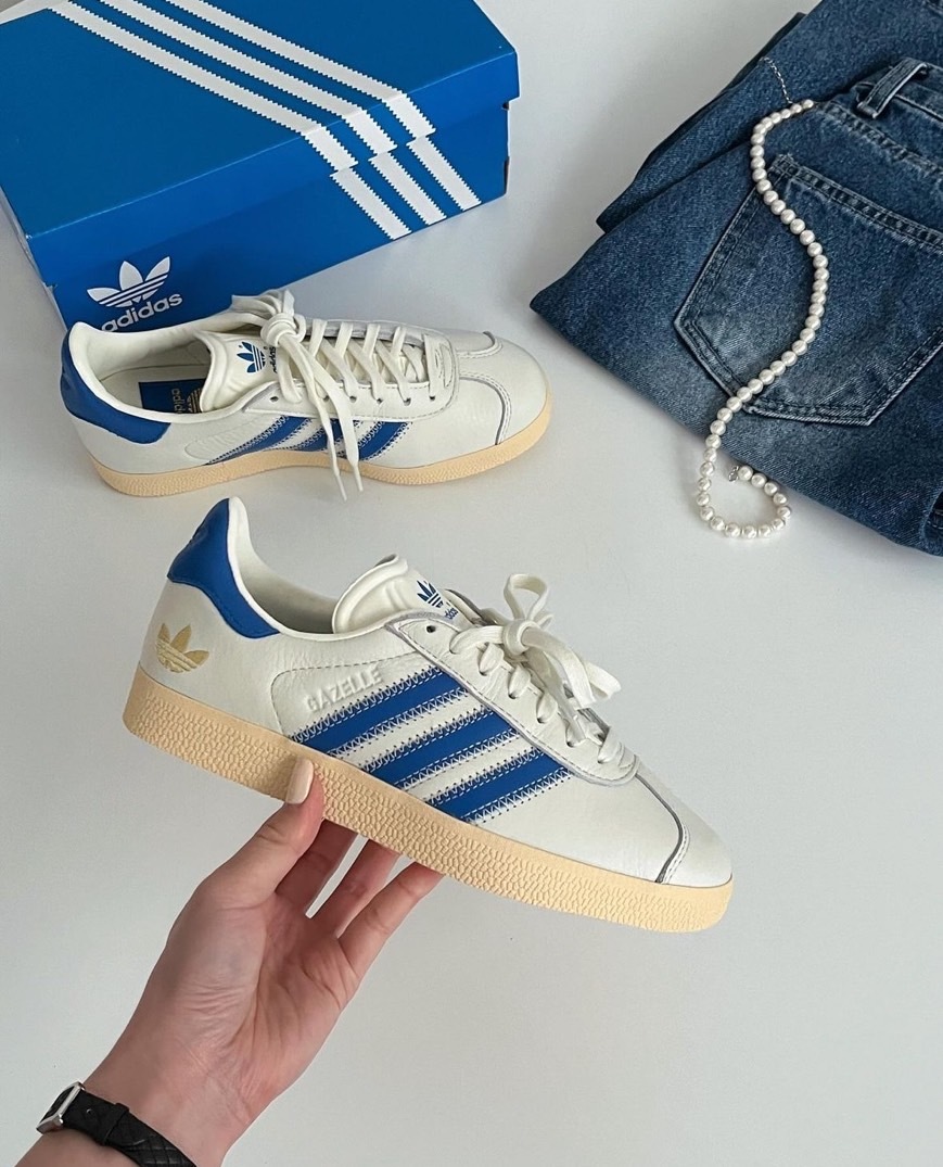 Adidas Originals Gazelle 米色 米藍 板鞋 休閒鞋 IF4599