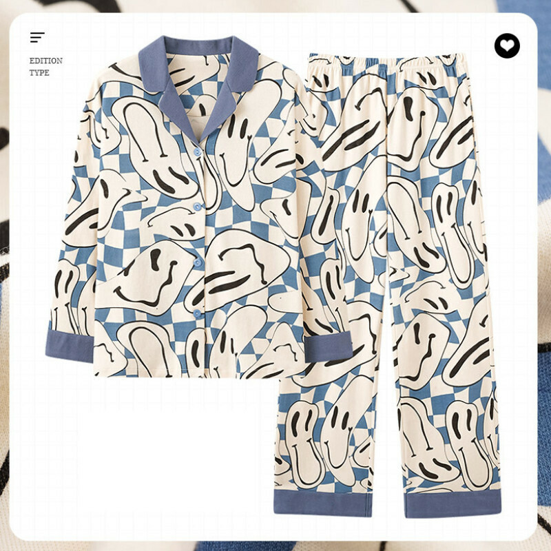 熱賣長袖睡衣套裝【M-XXXL碼 AM-34635】【下單后聯絡客服確認發貨尺碼 】