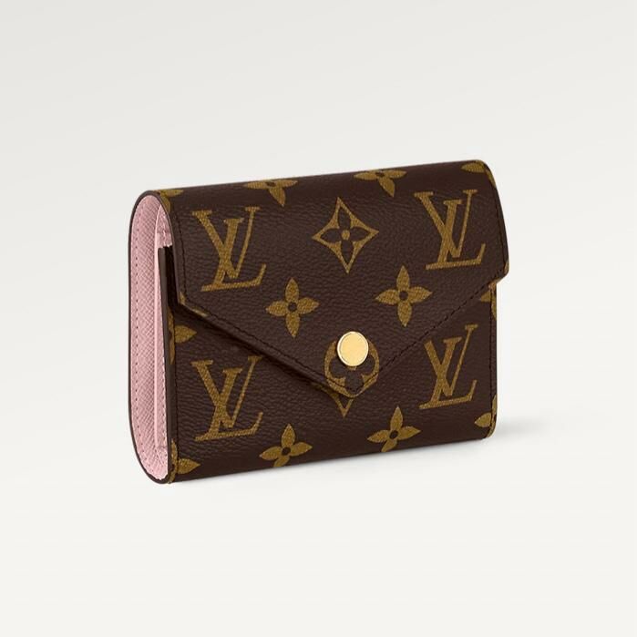 LV Victorine Wallet 經典短銀包 (內粉紅色)