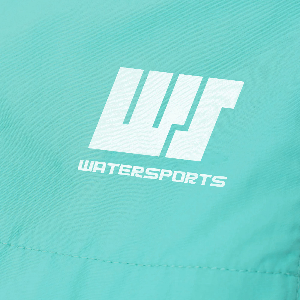 成人 16" 簡約沙灘短褲 - 湖水綠