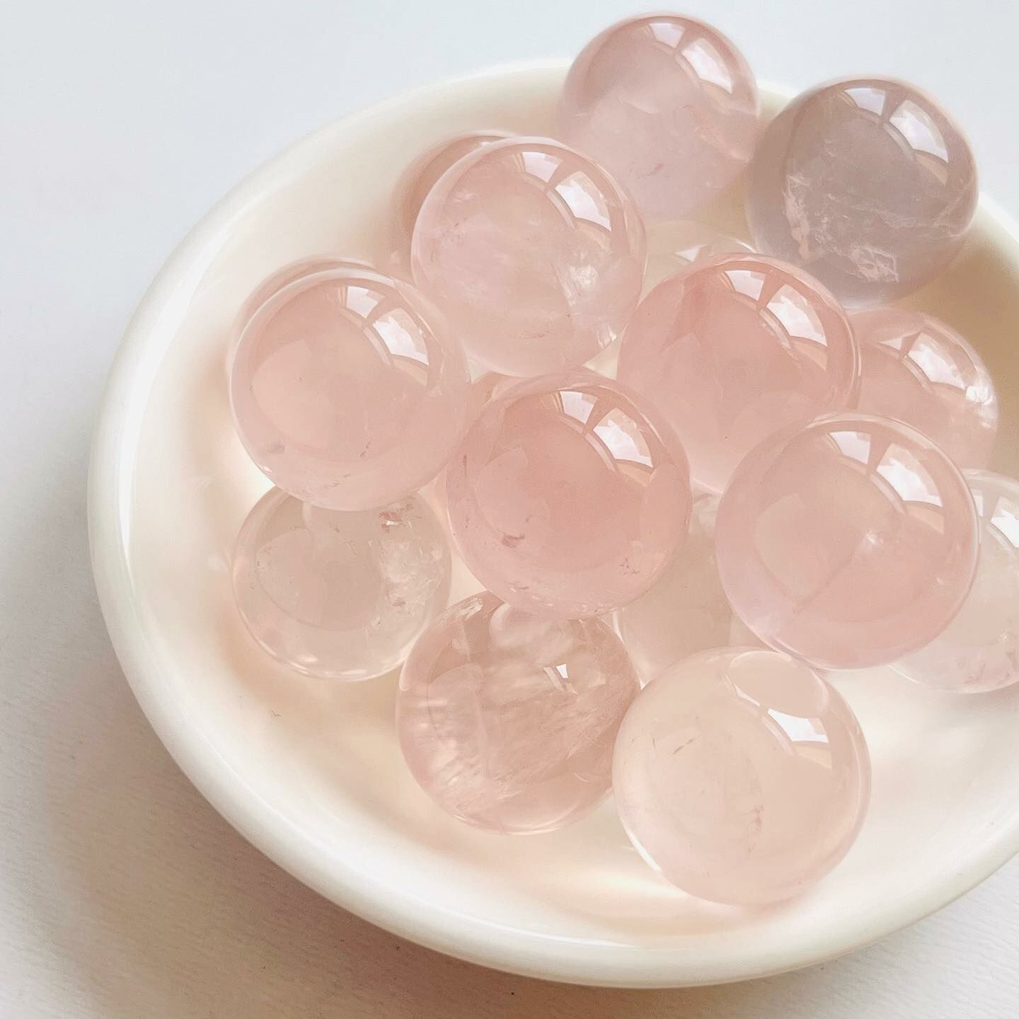 [原石] 粉晶 水晶小球