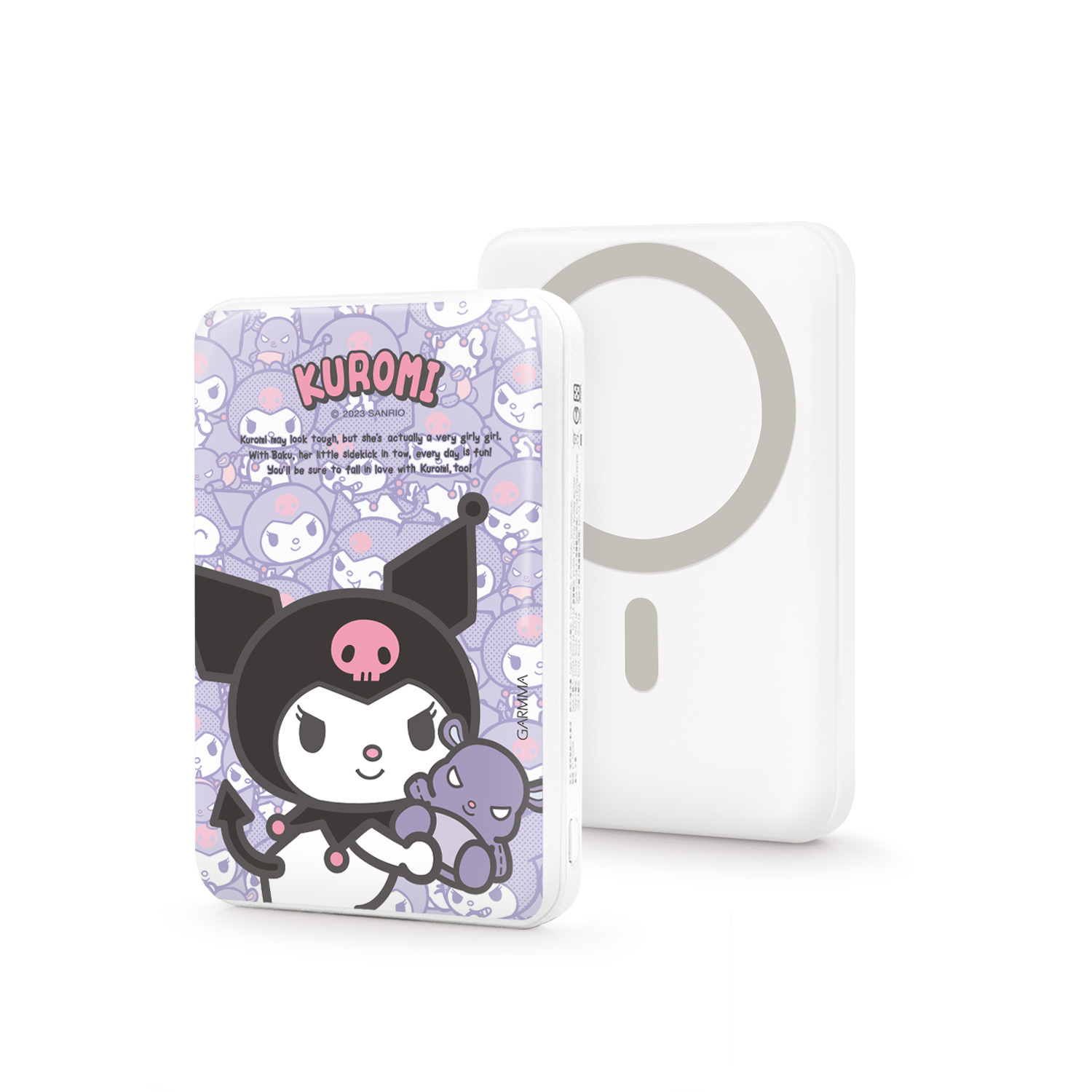 24033-KU Sanrio Kuromi x Garmma 磁吸無線行動電源 #GM24-KU-7CCC12 酷炫好夥伴