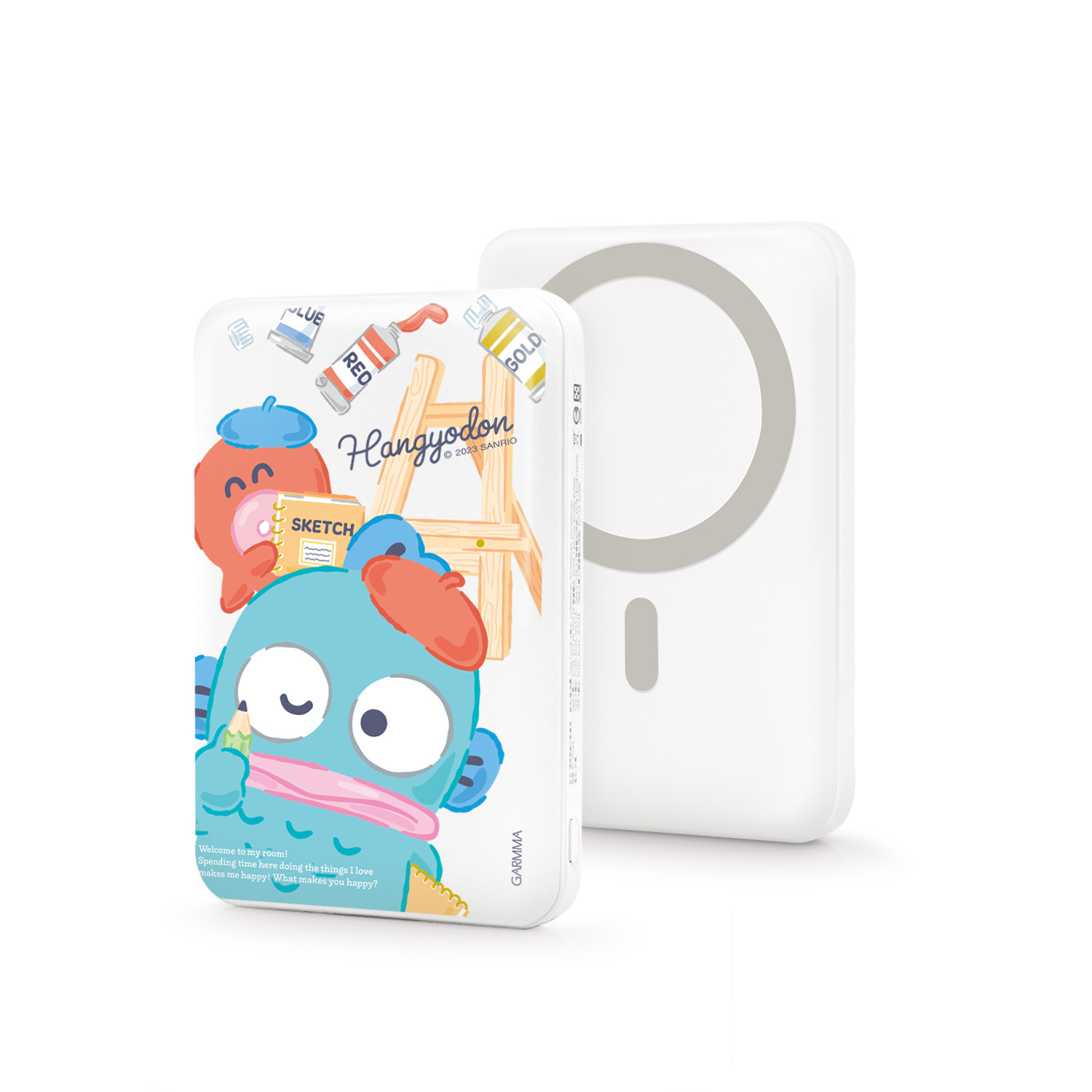24033-HG Sanrio 水怪 x Garmma 磁吸無線行動電源 #GM24-HG-7CLP12 趣味小畫家