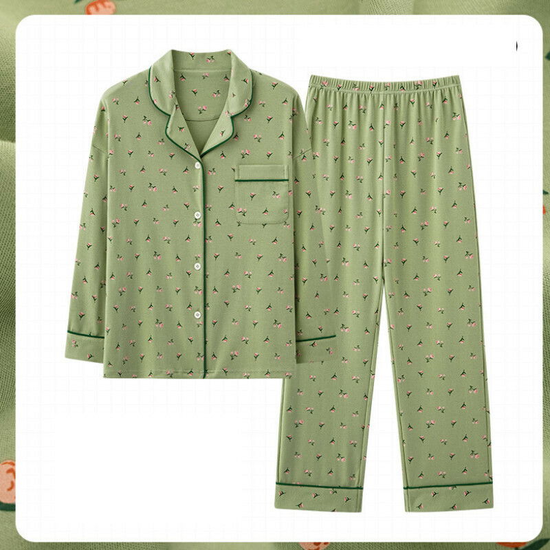新款長袖睡衣套裝【M-XXXL碼 AM-34649】【下單后聯絡客服確認發貨尺碼 】