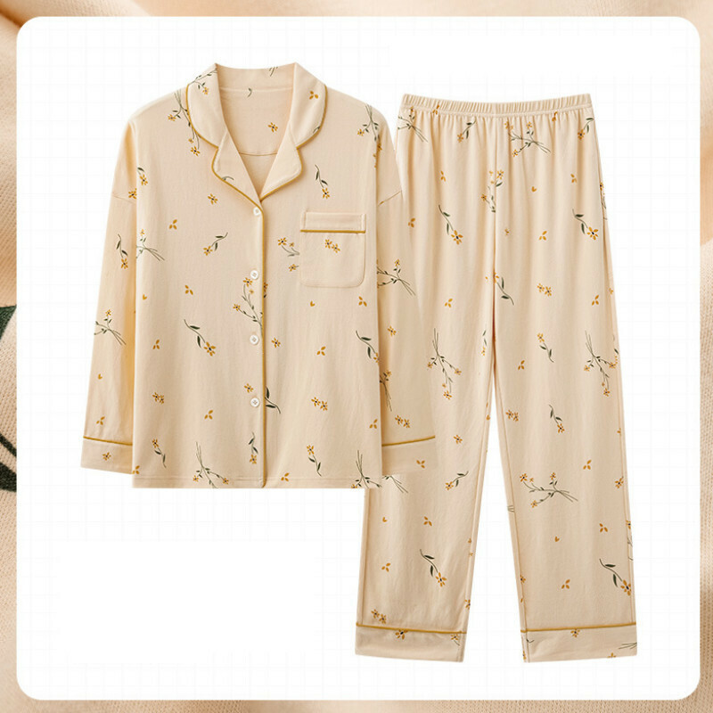 新款長袖睡衣套裝【M-XXXL碼 AM-34648】【下單后聯絡客服確認發貨尺碼 】