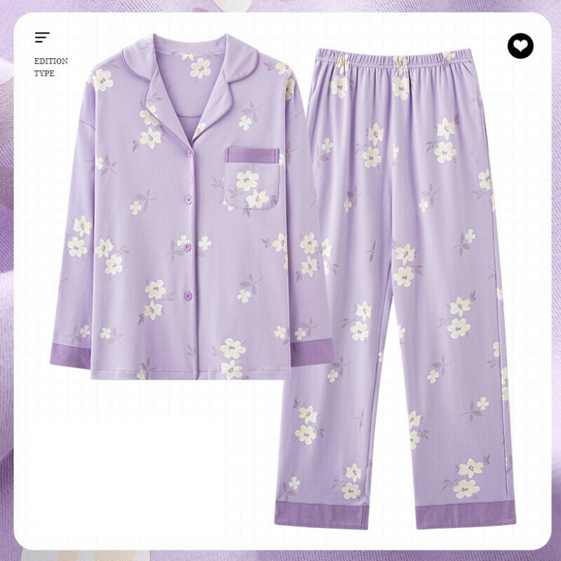 新款長袖睡衣套裝【M-XXXL碼 AM-34692】【下單后聯絡客服確認發貨尺碼 】