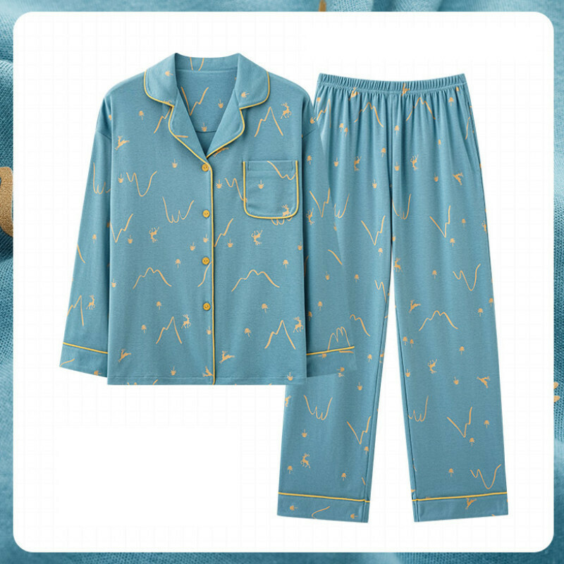 新款長袖睡衣套裝【M-XXXL碼 AM-34650】【下單后聯絡客服確認發貨尺碼 】