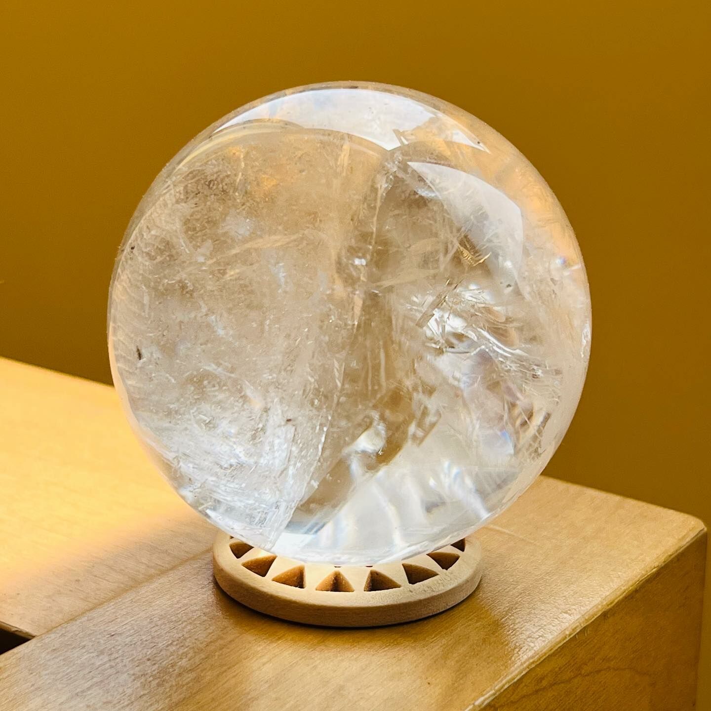 [原石] 水晶球底座 原木材質