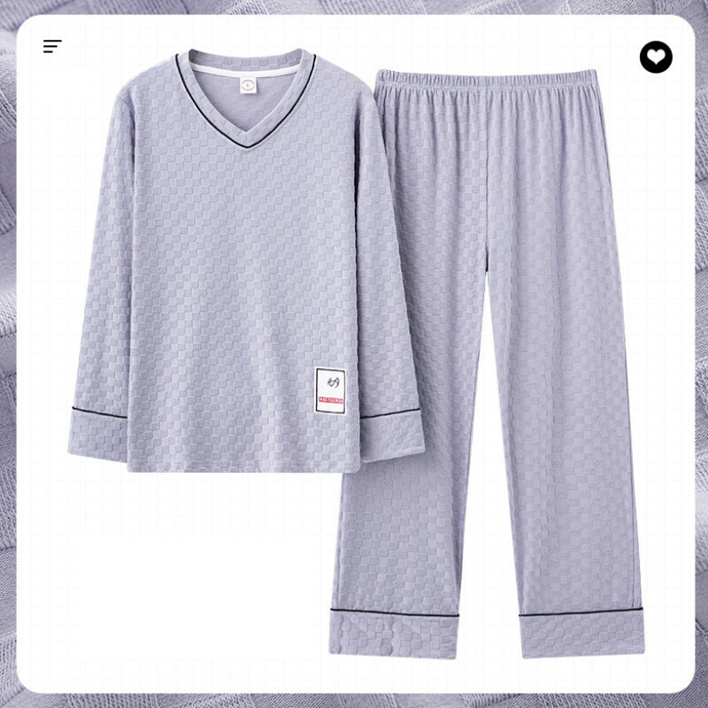 爆款長袖睡衣套裝【M-XXL碼 AM-1912】【下單后聯絡客服確認發貨尺碼 】