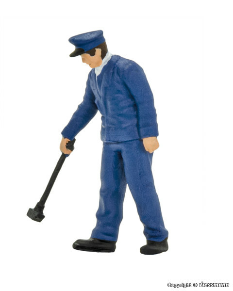 Viessmann 1557 HO scale Waggon inspector. moving