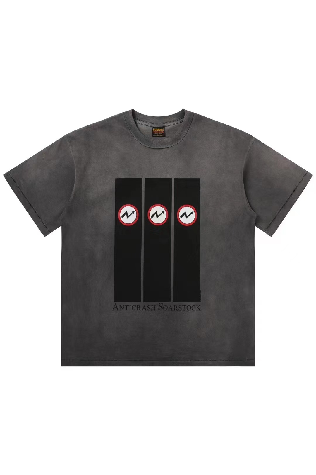 HUMBLE 水洗做舊標語短袖