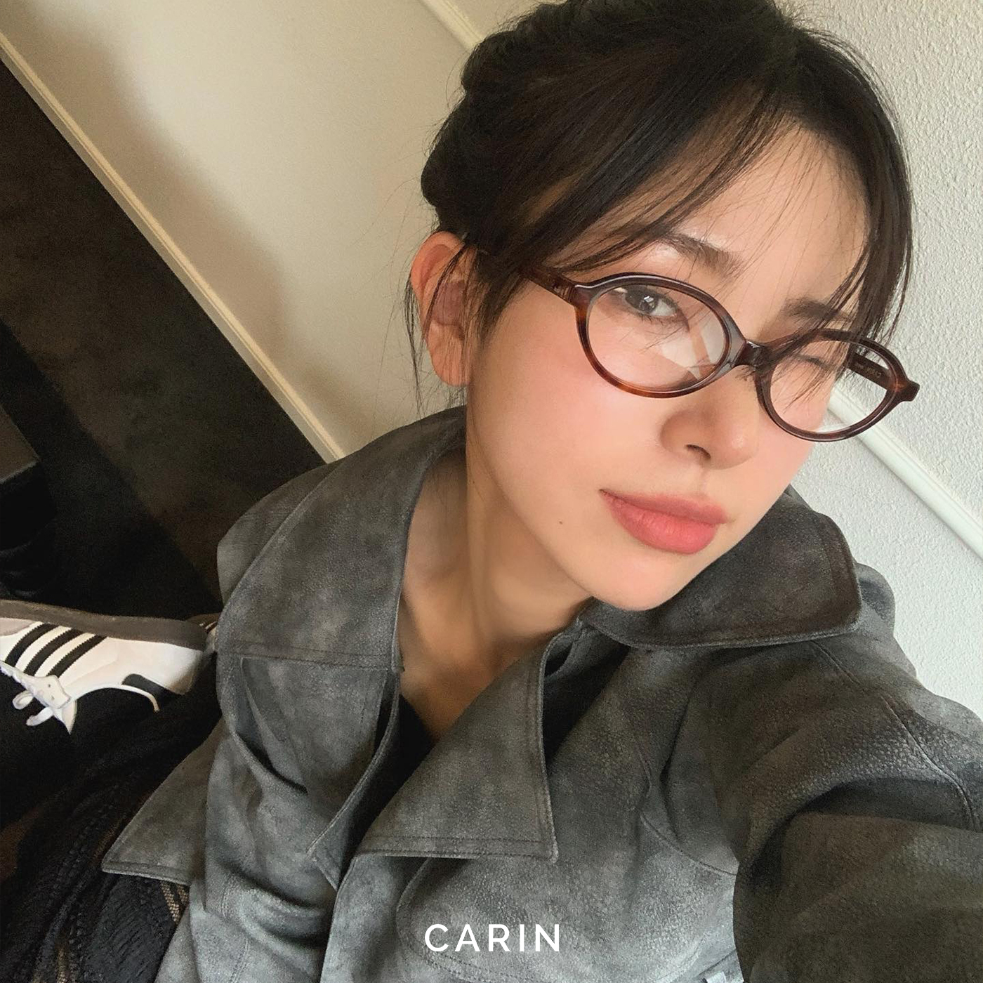 メガネ CARIN Aino C2 AINO C2 CARIN光學眼鏡-AINO C2 琥珀棕-韓國眼鏡品牌