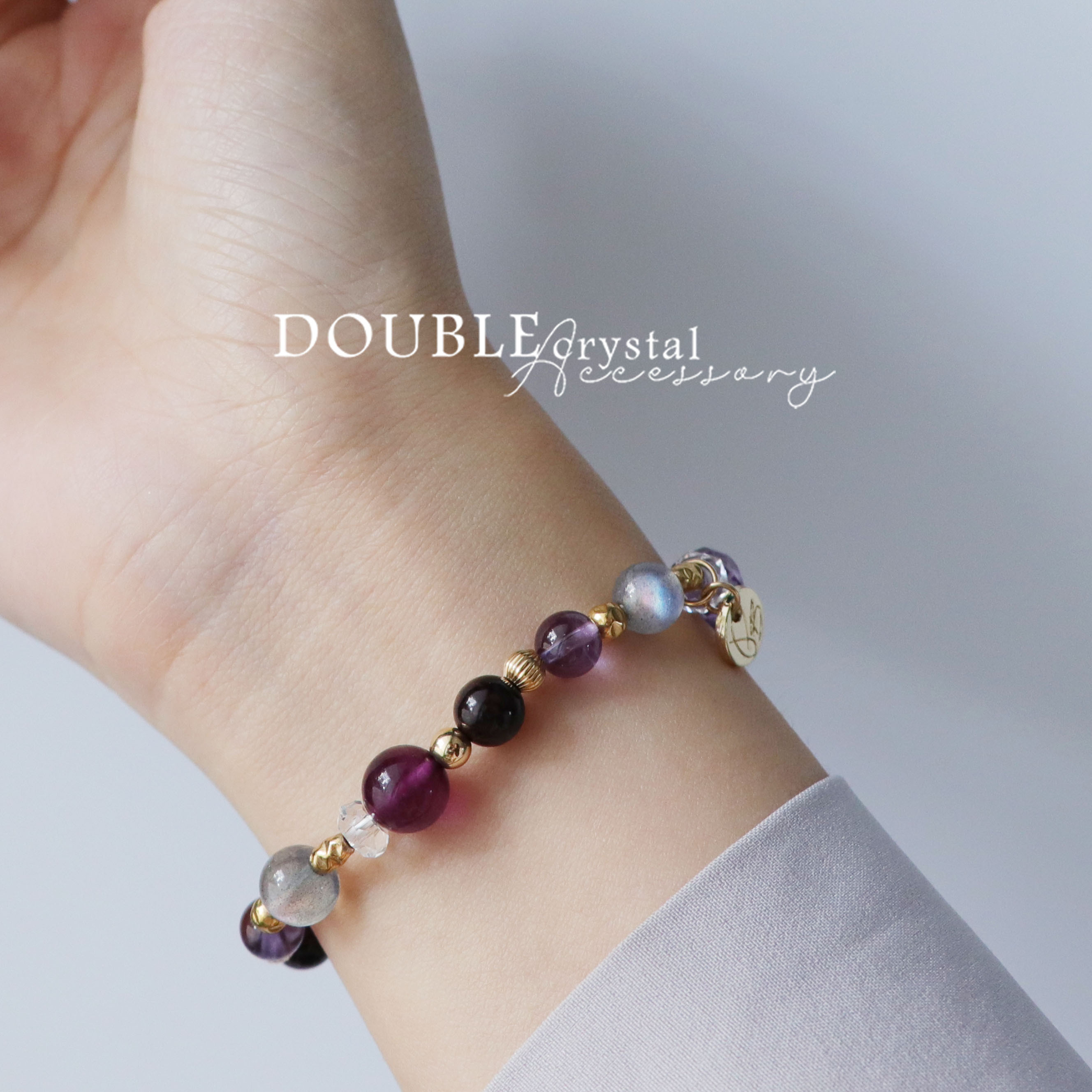 扶桑（七號人）：黑舒俱萊．紫螢石．紫龍晶．紫水晶．拉長石