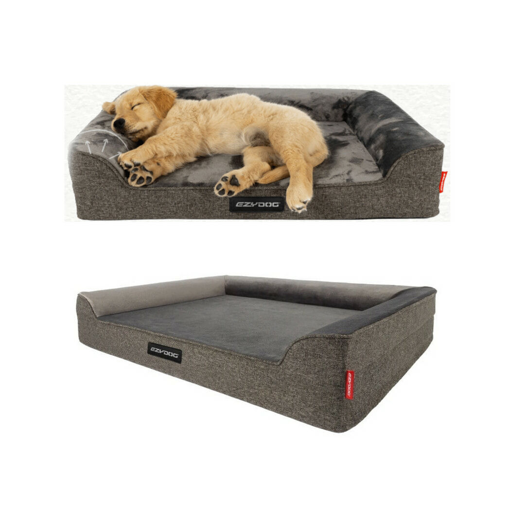 澳洲EZYDOG Lounger恆溫記憶沙發床｜記憶散熱層｜防水層｜三角靠邊