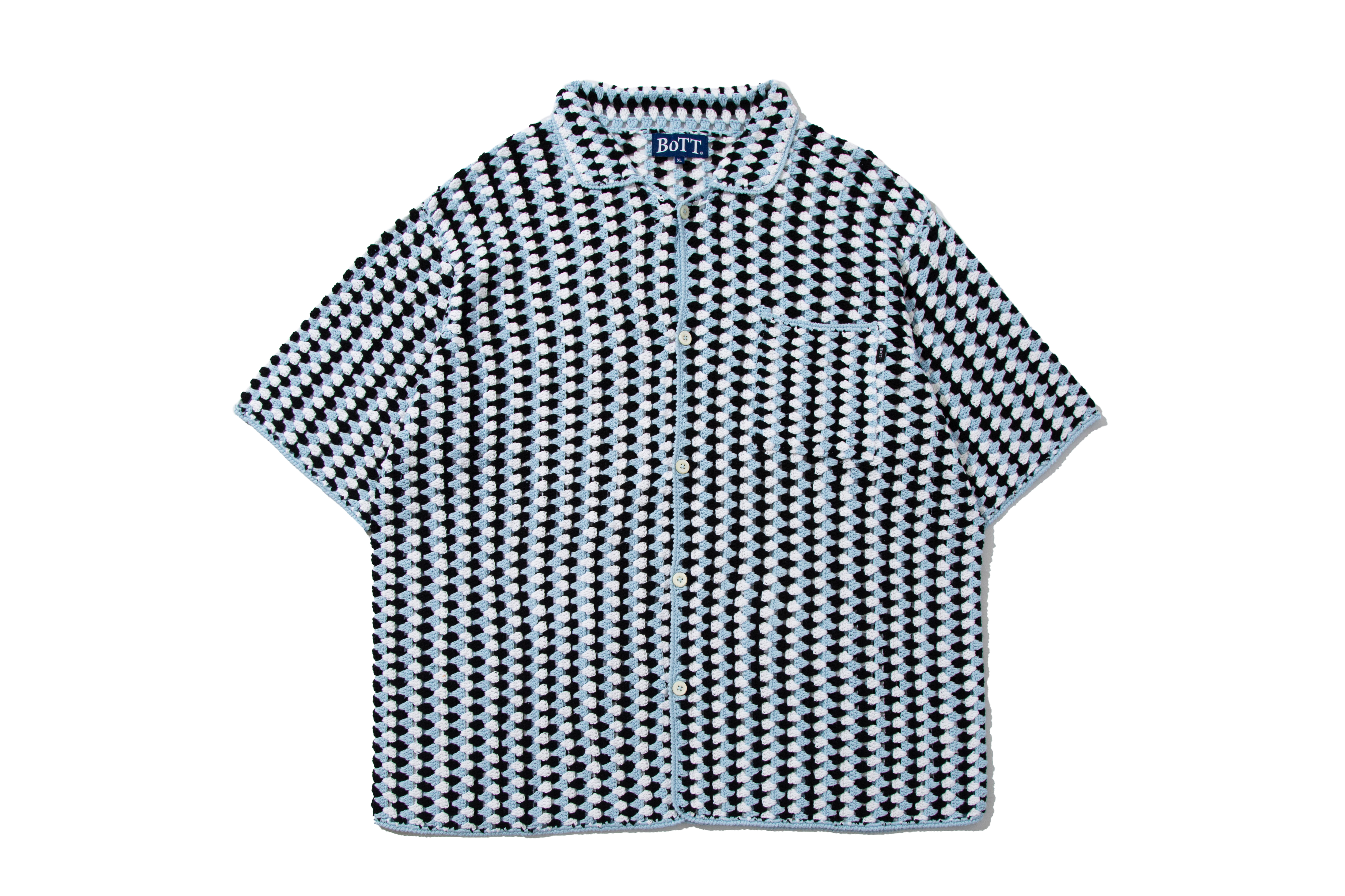 BoTT "Cotton Crochet S/S Shirt" (Blue)