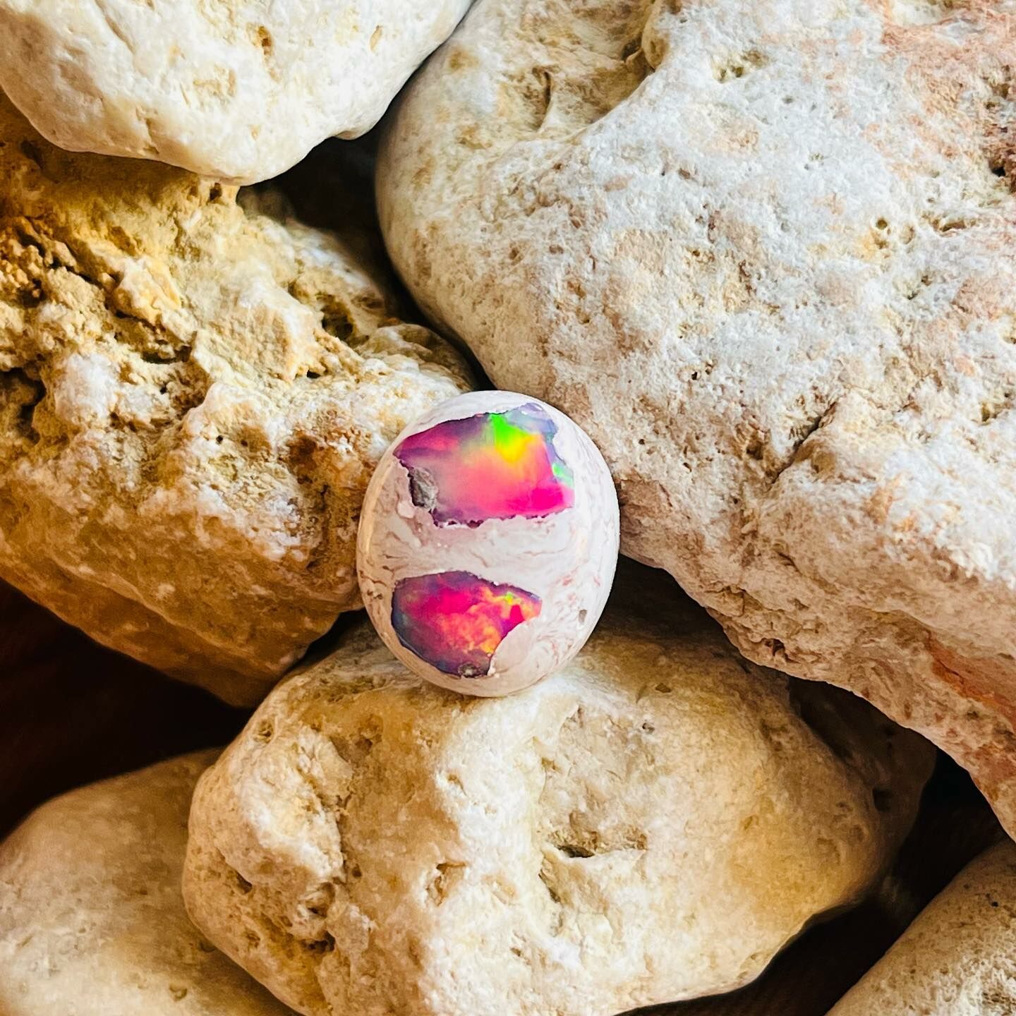 [原石] 墨西哥火蛋白石 粉紅系