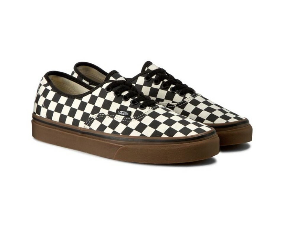 VANS AUTHENTIC (CHECKERBOARD) BLACK/WH VN0004MKIBB