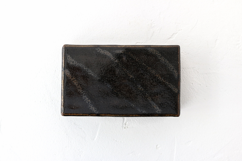 +g 日野明子選品-七尾佳洋 黑釉柿色奶油盒